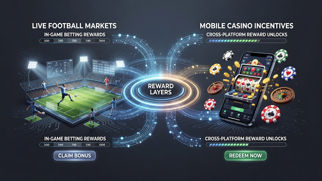 Mobile Schnittstellen für synchronisierte Sport- und Casino-Belohnungen
