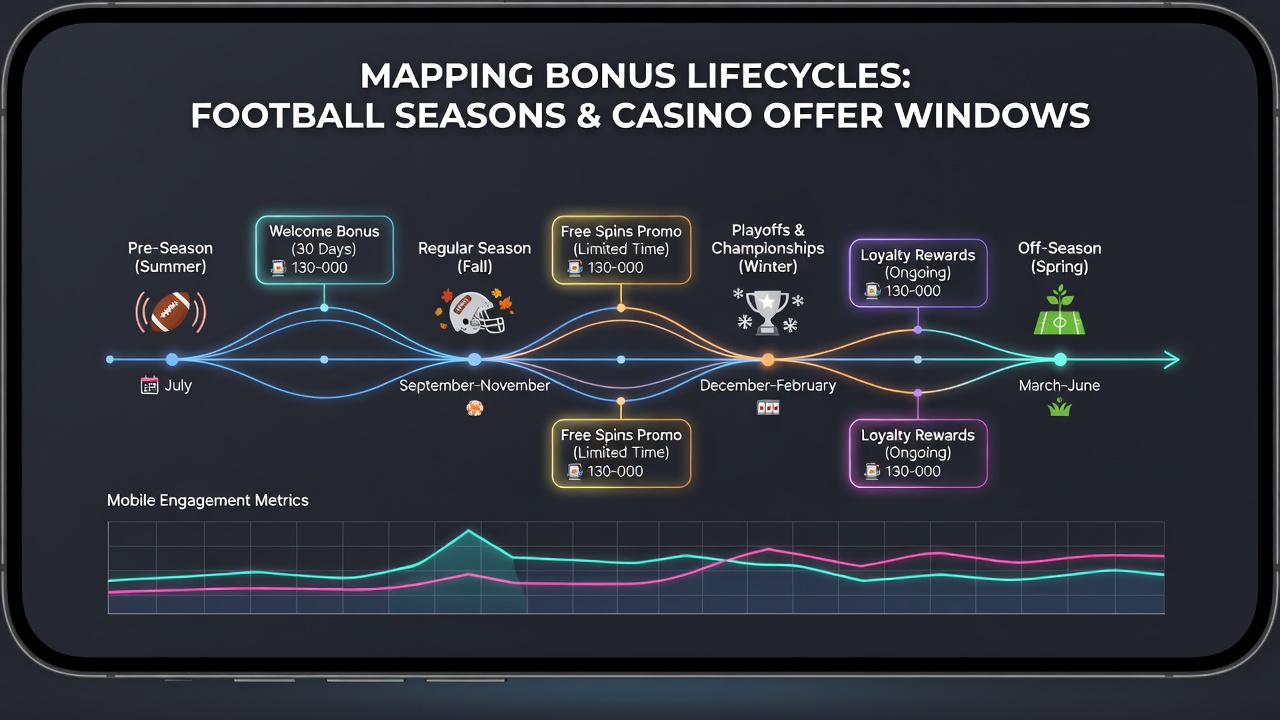Diagramm zur Synchronisation von Fußball-Saisons mit Casino-Boni auf Apps