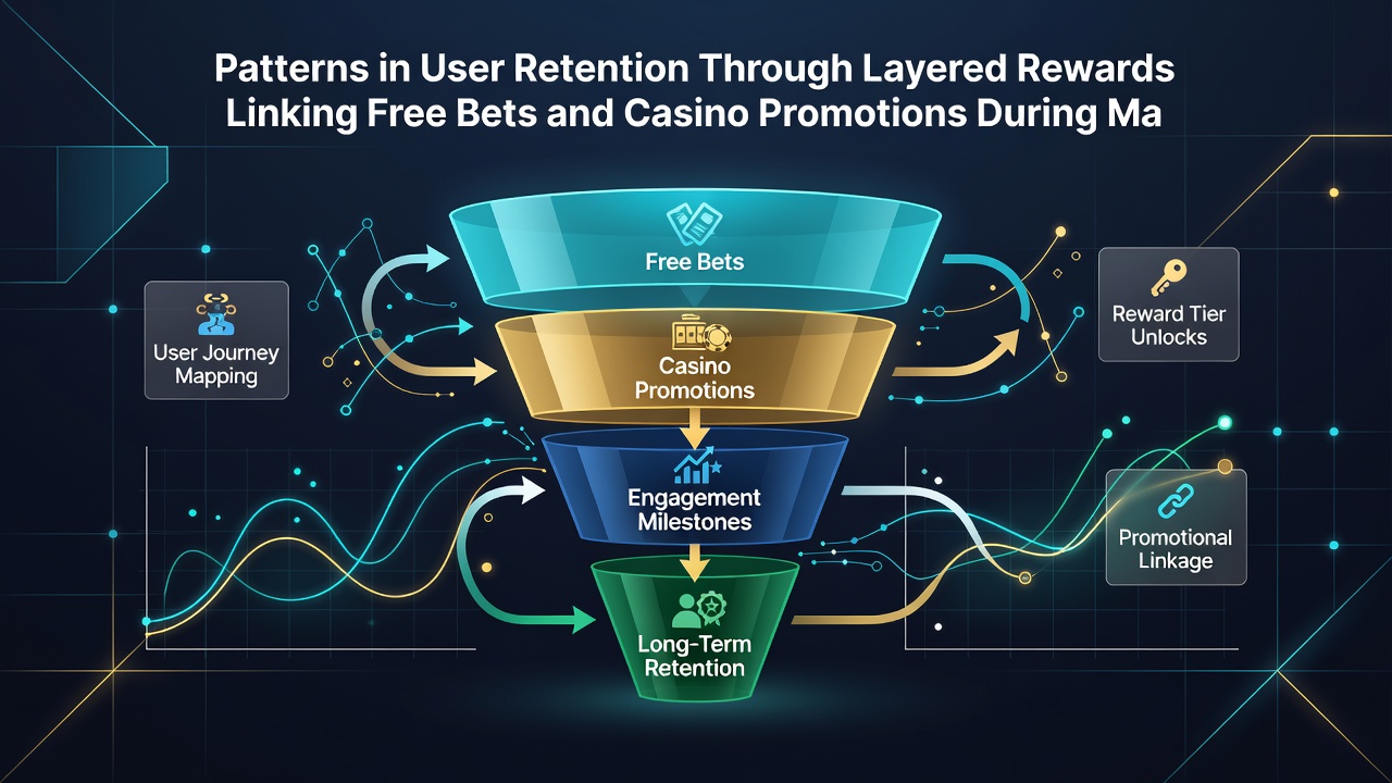 Darstellung synchronisierter Belohnungsebenen zwischen Sportwetten und Casino-Angeboten auf Smartphones