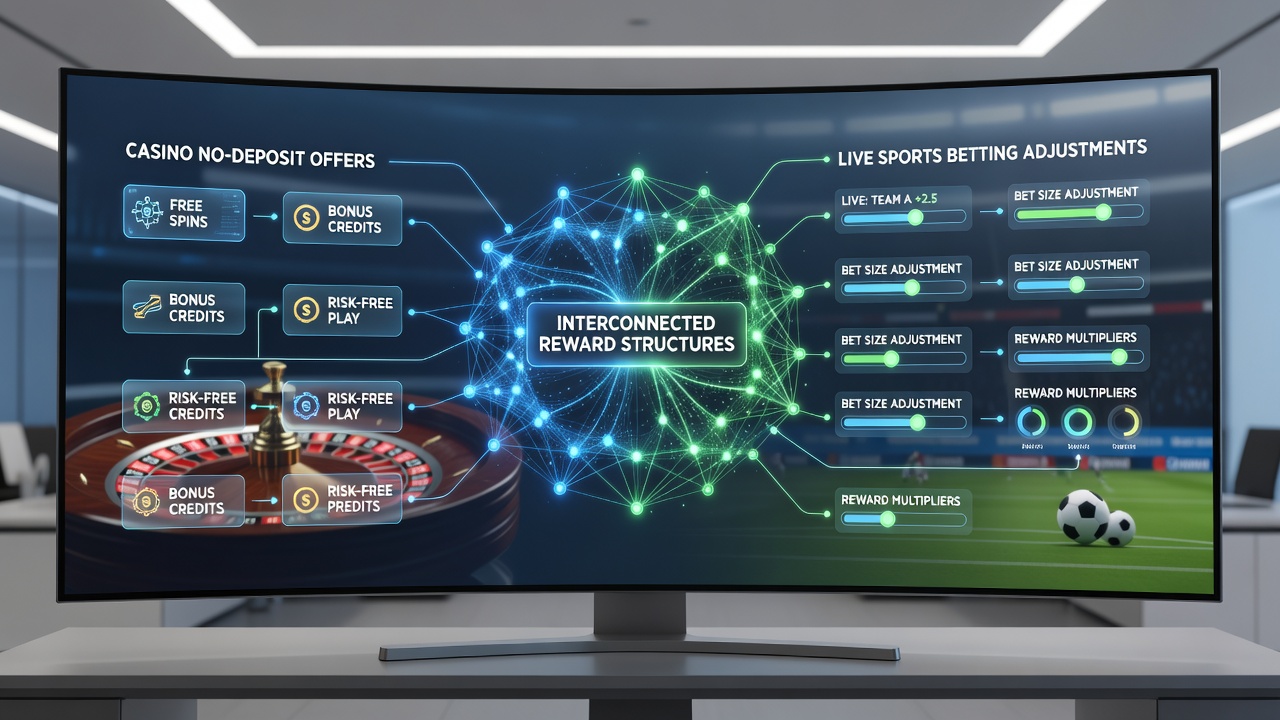 Mobile App-Oberfläche mit synchronisierten Casino-Boni und Sportwetten-Anpassungen